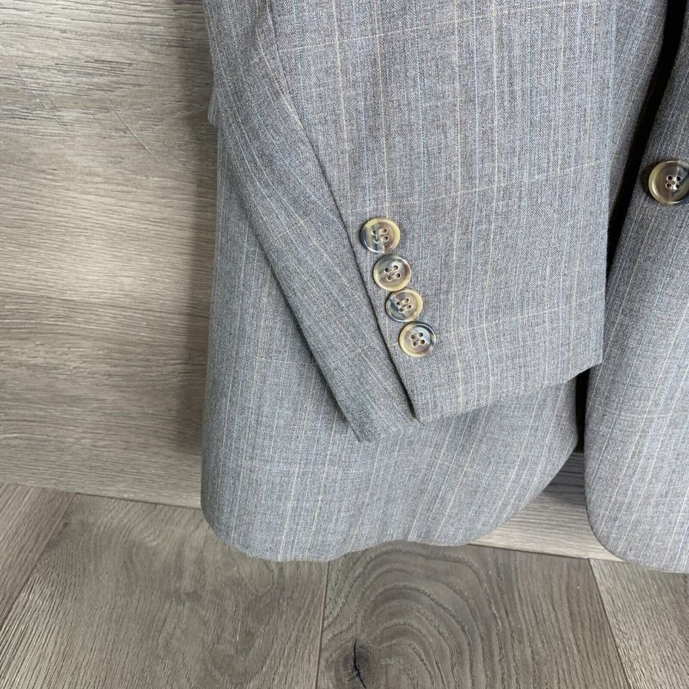 Botany 500 Joslins Mens 2 piece Suit Rose Grey w/Pinstripes See Desc for Measure - Picture 3 of 16